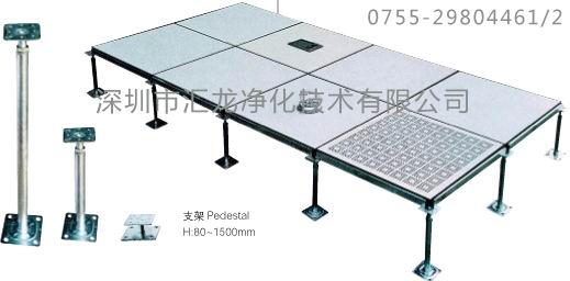 百級無塵車間高架地板示意圖